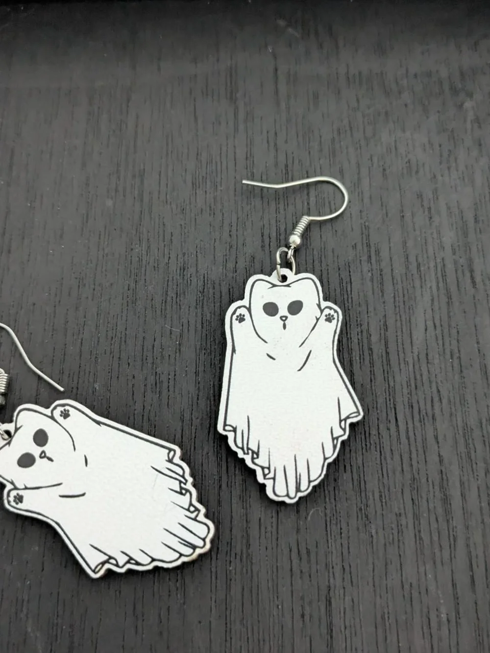 Bundle Halloween Ghost & Jack-o'-Lantern Dangle Earrings NWOT
